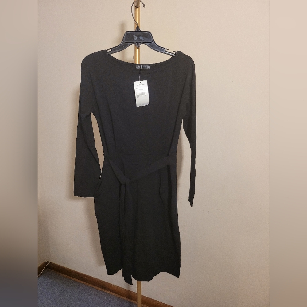 Midi Black, super Soft, Strechy Dress